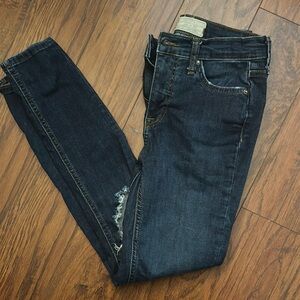 Free People Women's Dark Blue Jeans
